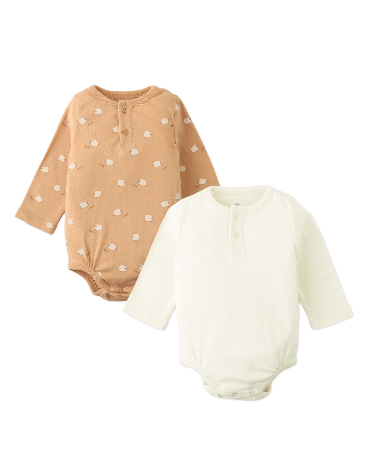 BABY JOMARI 2-PIECE HENLEY ONESIE SET
