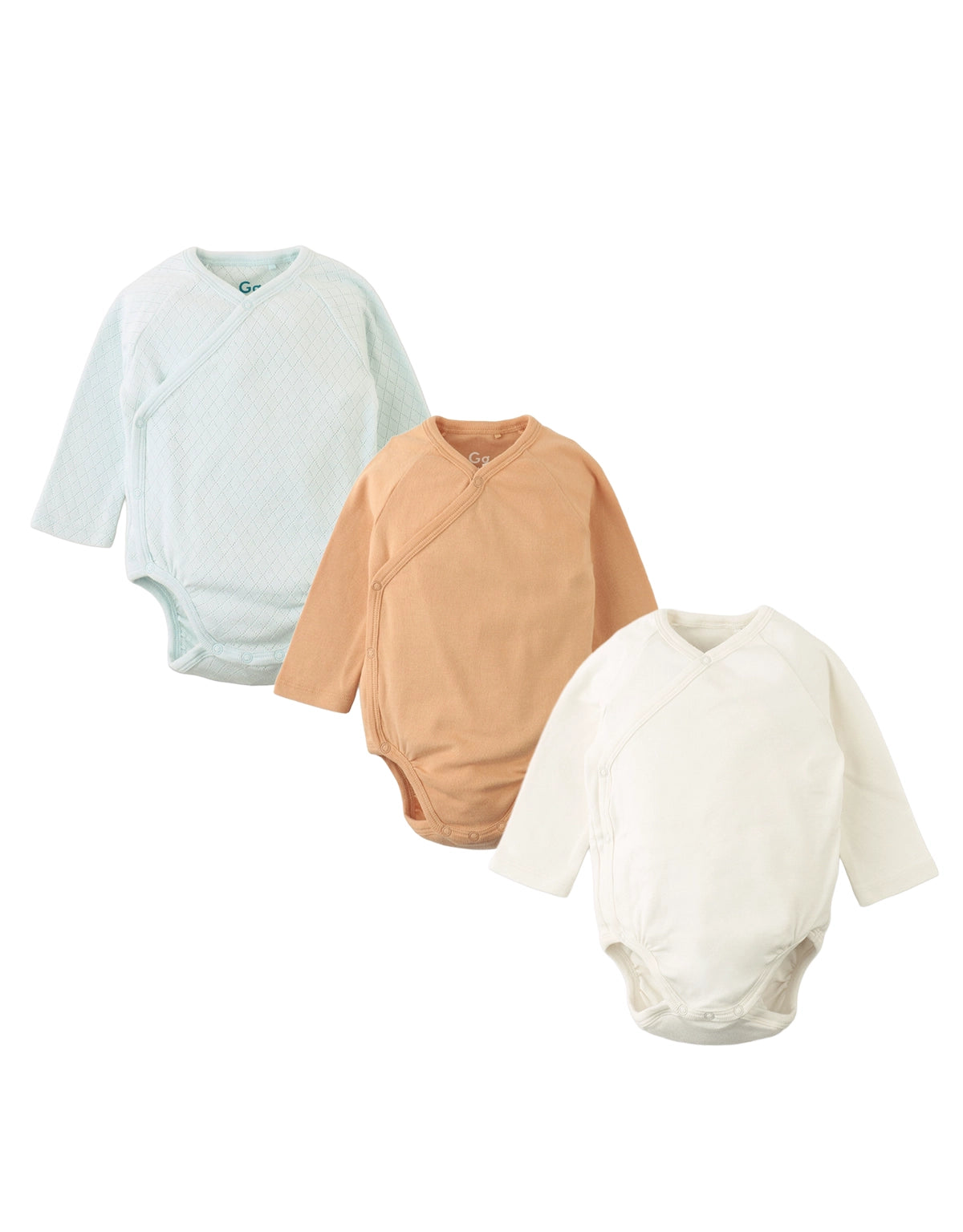 BABY CESAR 3-PIECE POINTELLE KIMONO ONSIES SET