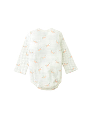 Baby Angelo 3-Piece Round-Neck Onesie Set fabric and fit detail