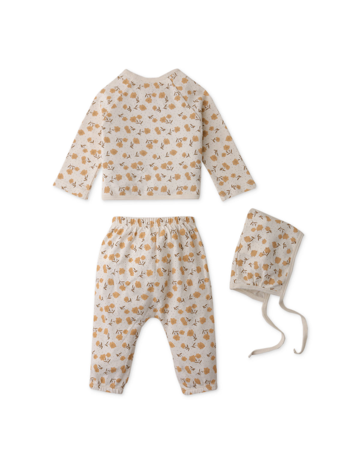 KIMONO TOP AND PANTS SET WITH BIB