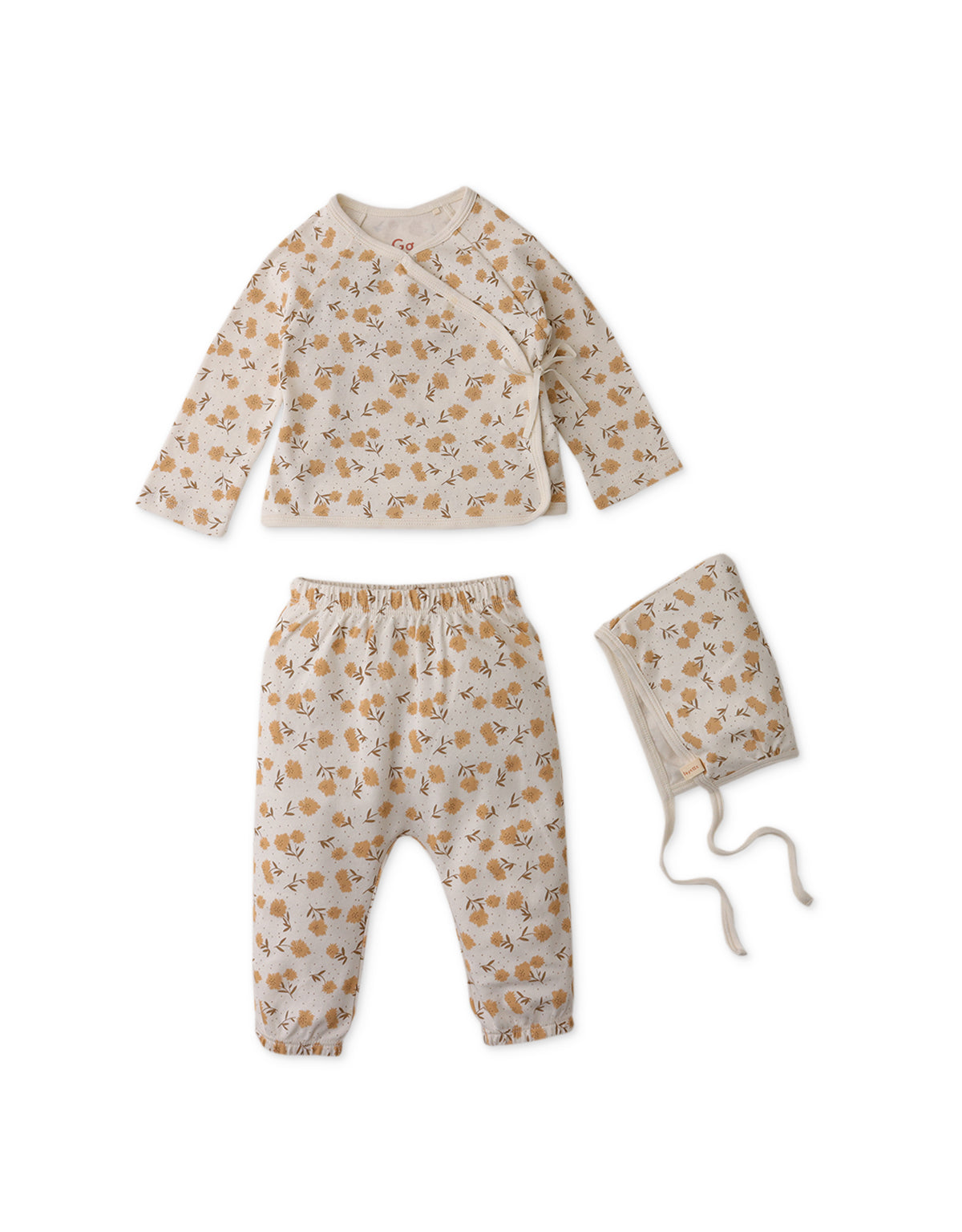 KIMONO TOP AND PANTS SET WITH BIB