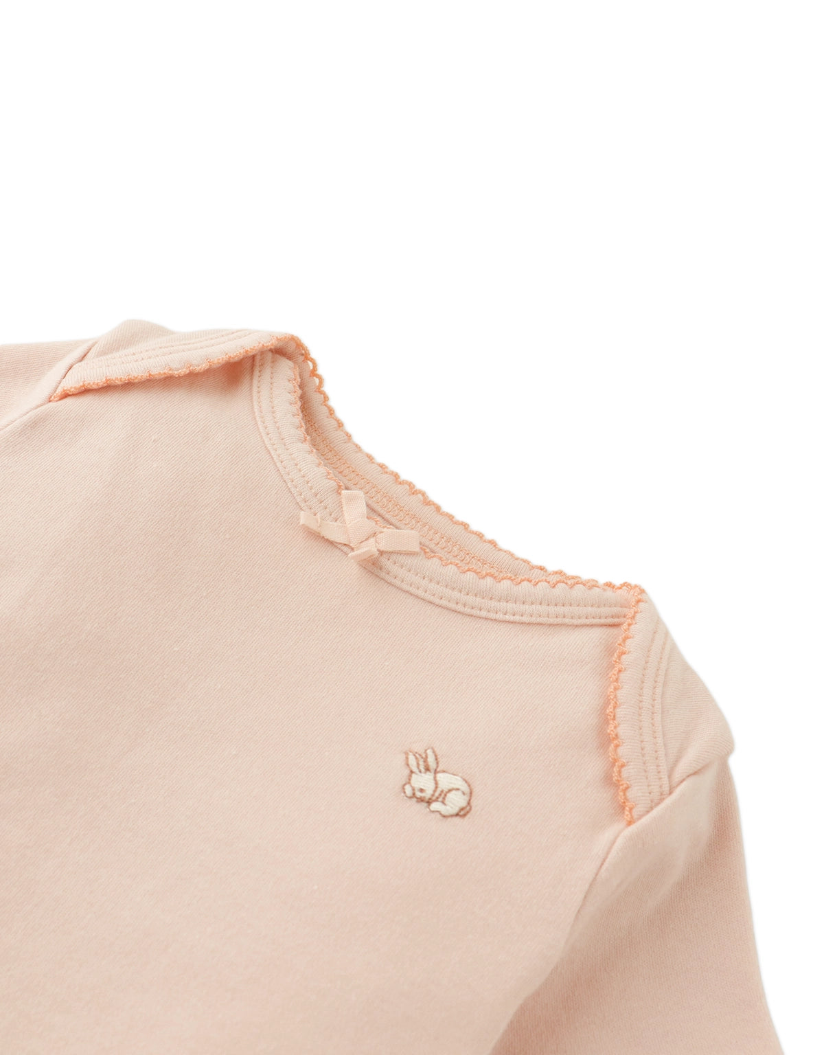 BABY ORIANNA BUNNY EMBROIDERED TOP & DRAWSTRING PANTS