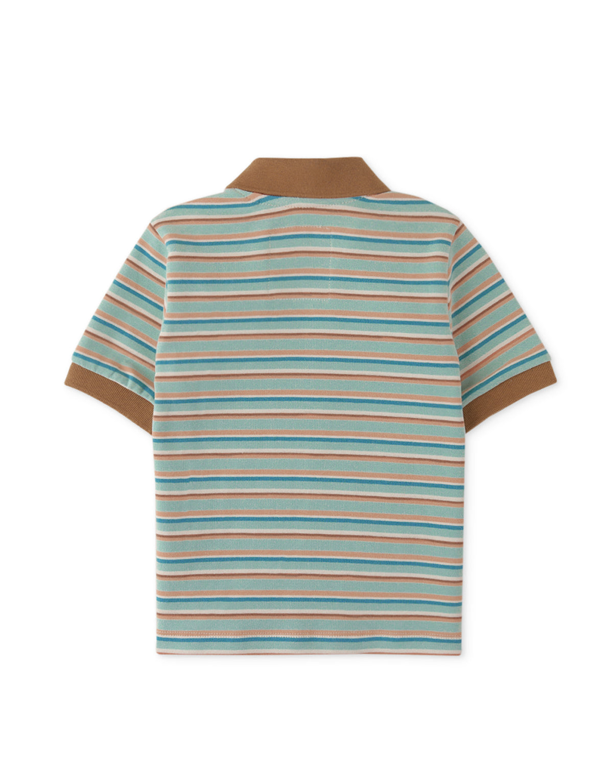 BOYS STRIPEY FINE RIB POLO