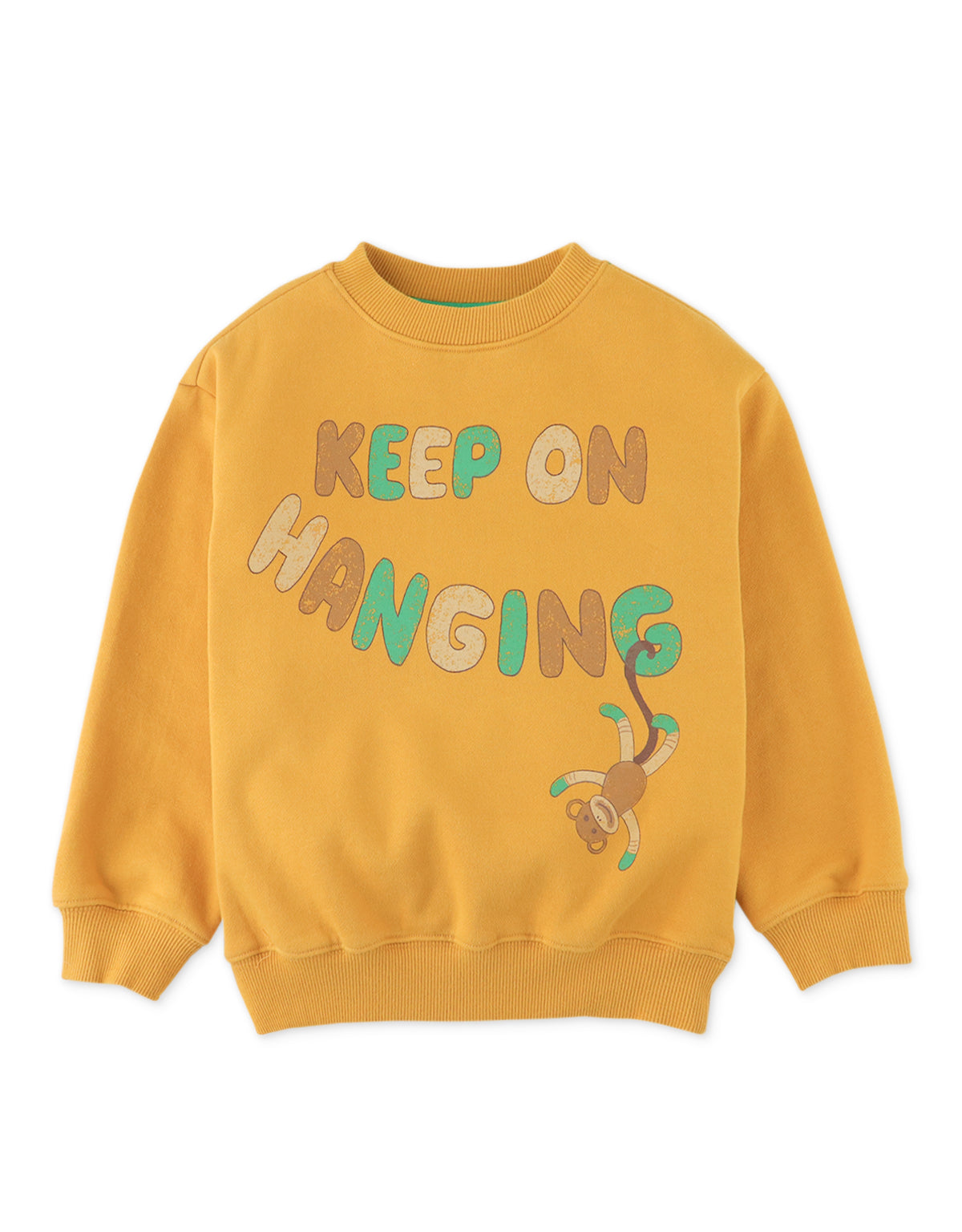 BOYS KEEP ON HANGING PRINT JERSEY FLEECE PULLOVER