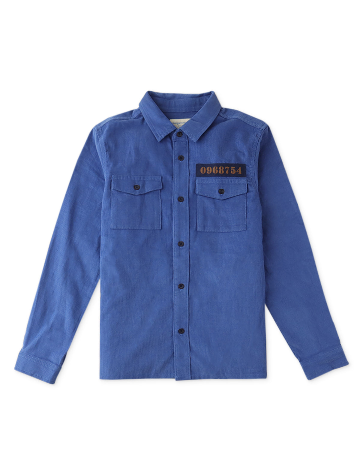 BOYS CORDUROY POCKET SHIRT