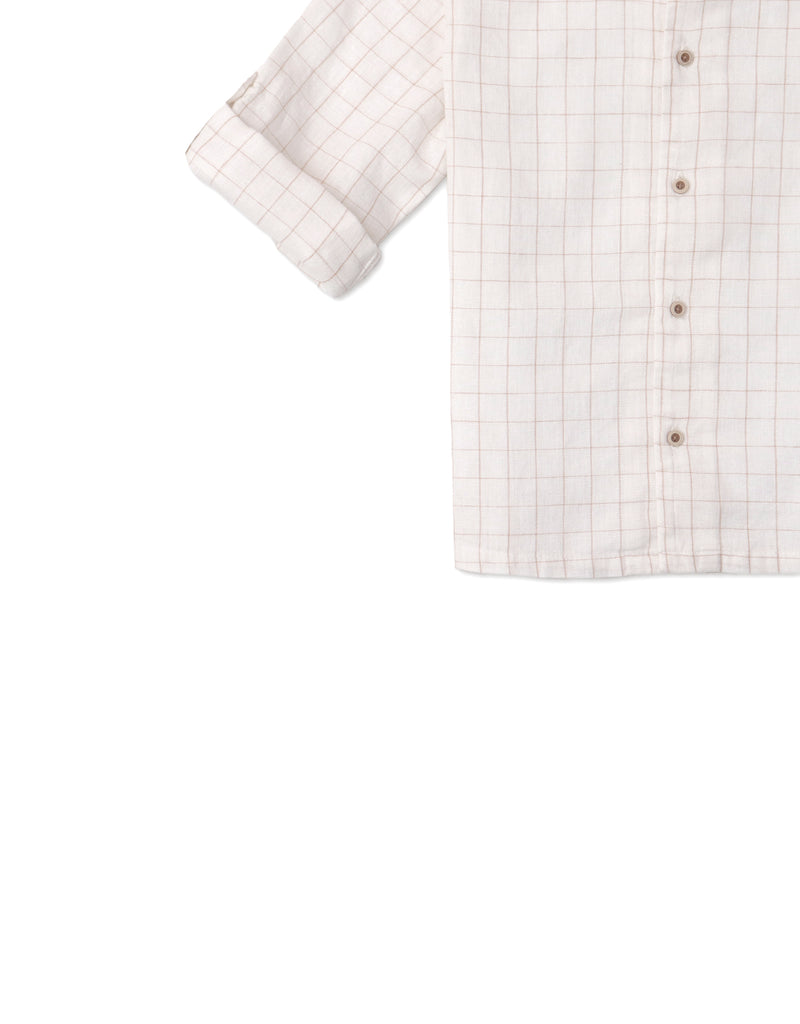 BOYS GRID SHIRT