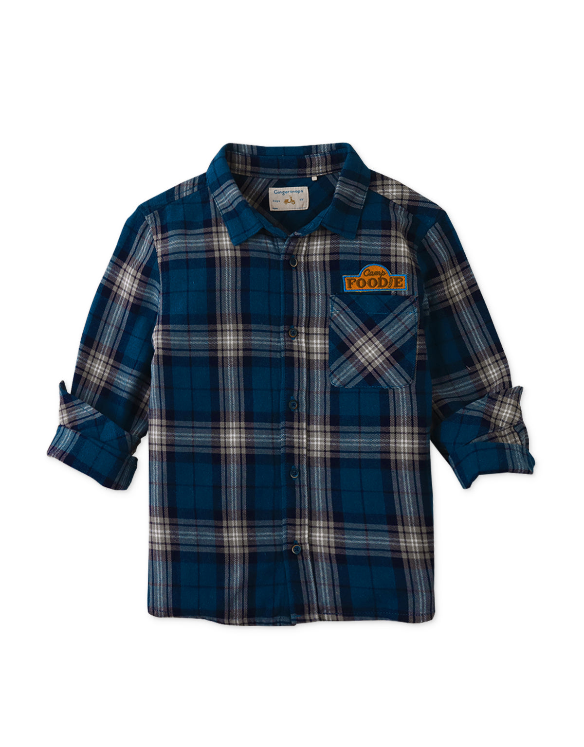 BOYS PLAID LONG SLEEVES SHIRT