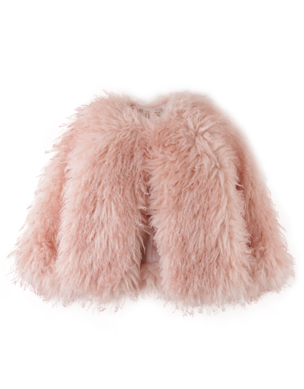 GIRLS FUR RAGLAN SLEEVES COAT