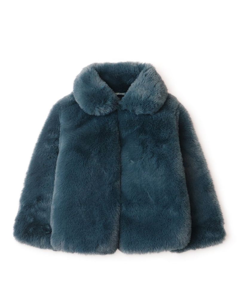 GIRLS LONG FUR SHORT COAT