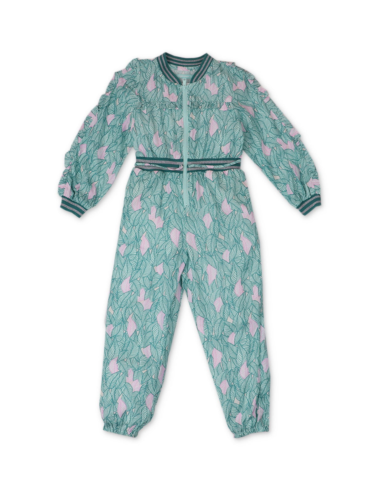 GIRLS PRINTED TRACK JUMPSUIT