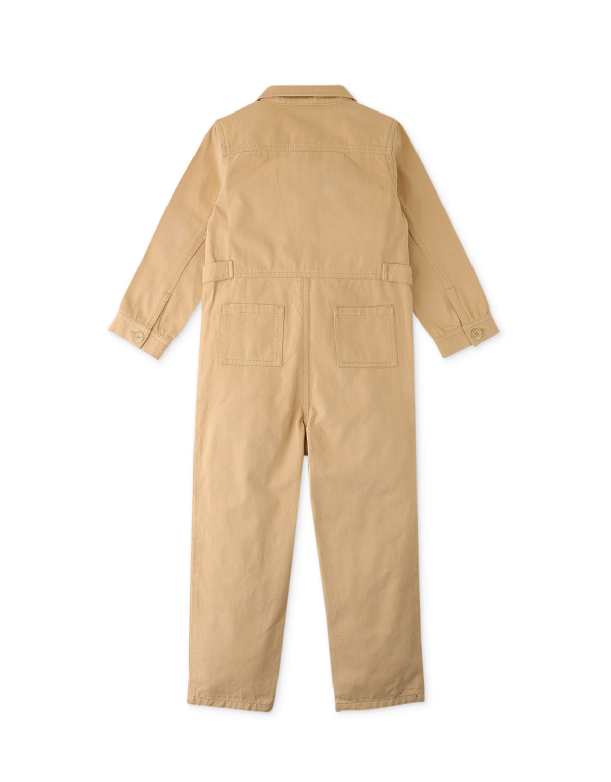 GIRLS ZIP-UP TWILL BOILERSUIT