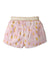 GIRLS IKAT PRINT SHORTS WITH BELT WITH POMPOM AND TASSEL