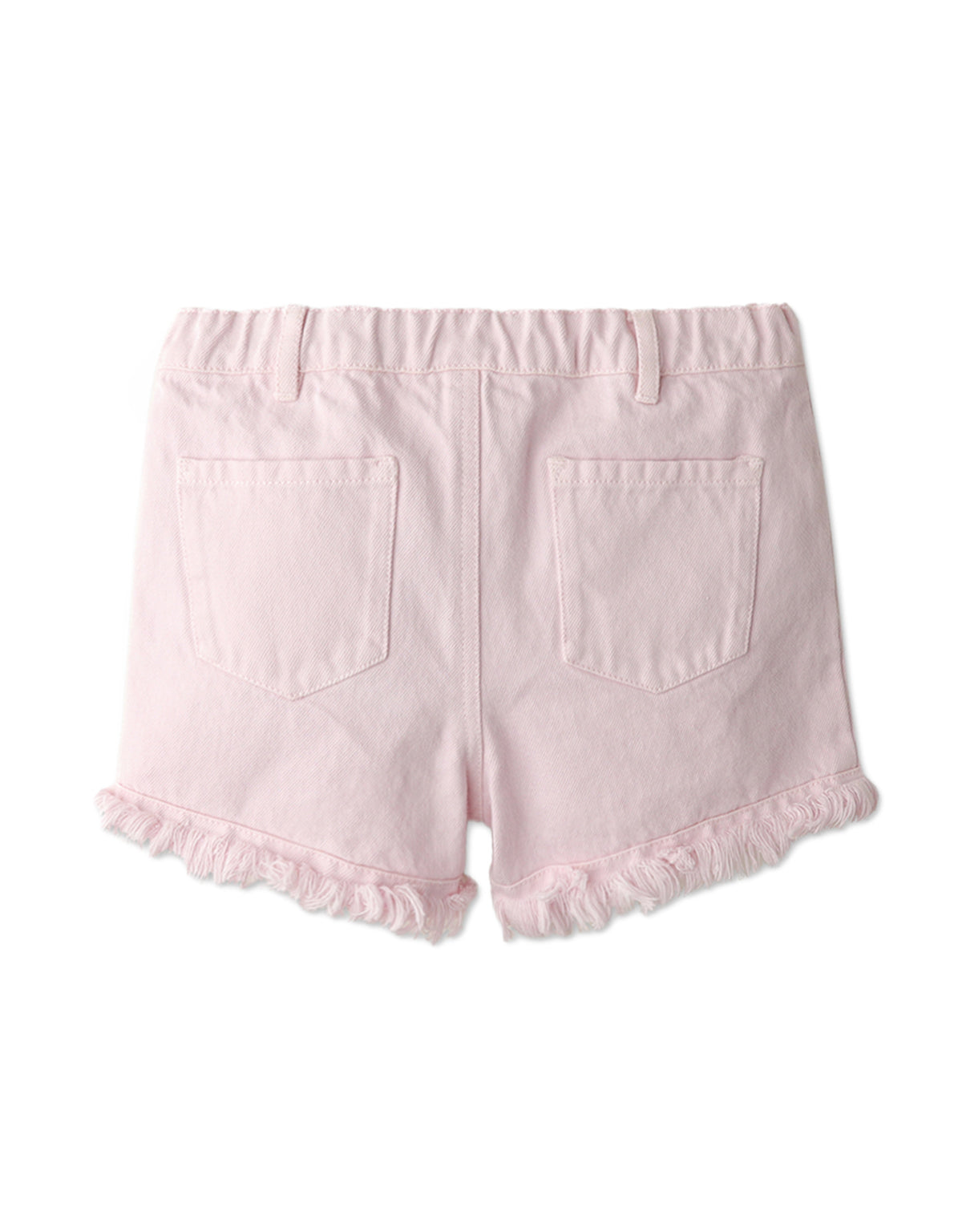 GIRLS DENIM SHORTS WITH FRAY FRINGE