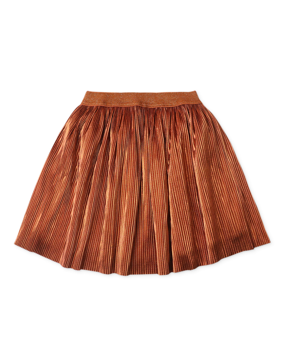 GIRLS ELECTRIC PLEATED METALLIC SKIRT