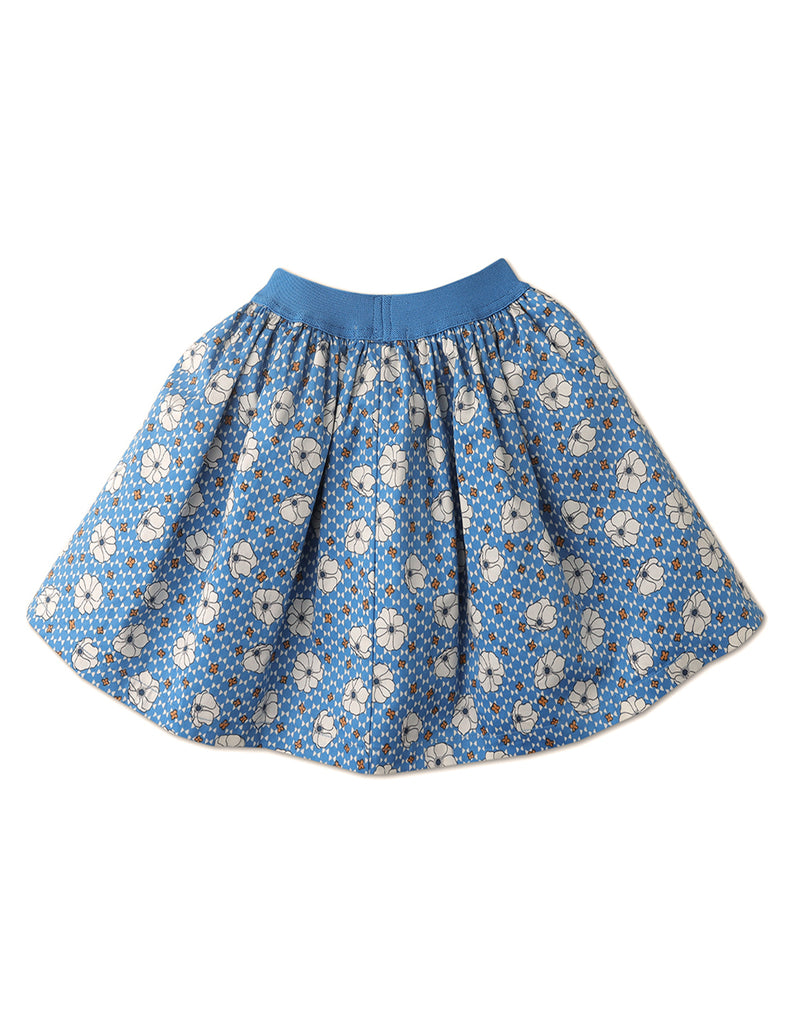 GIRLS RETRO FLORAL SKIRT