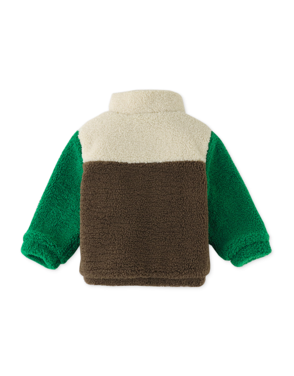 BABY BOYS COLOR BLOCK SHERPA JACKET