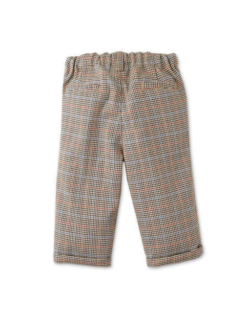 BABY BOYS HOUNDSTOOTH SIDE STRIPE PANTS