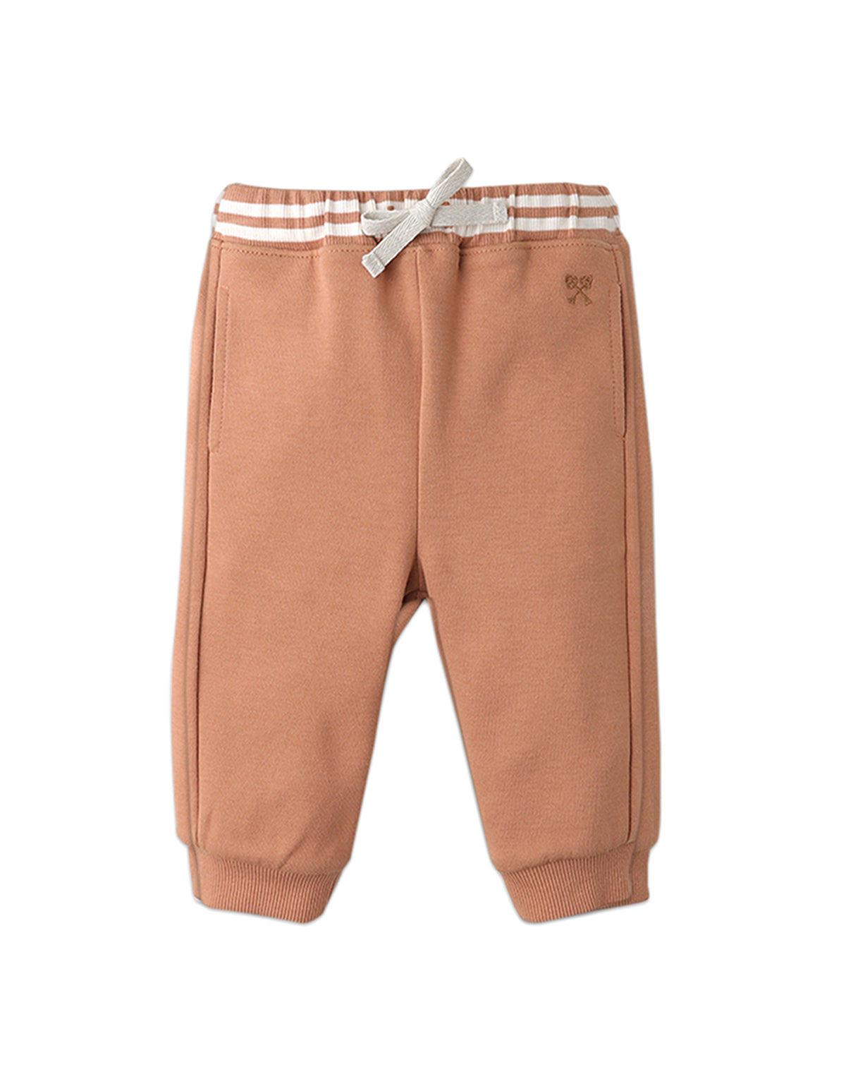 BABY BOYS STRIPED WAISTBAND JOGGERS