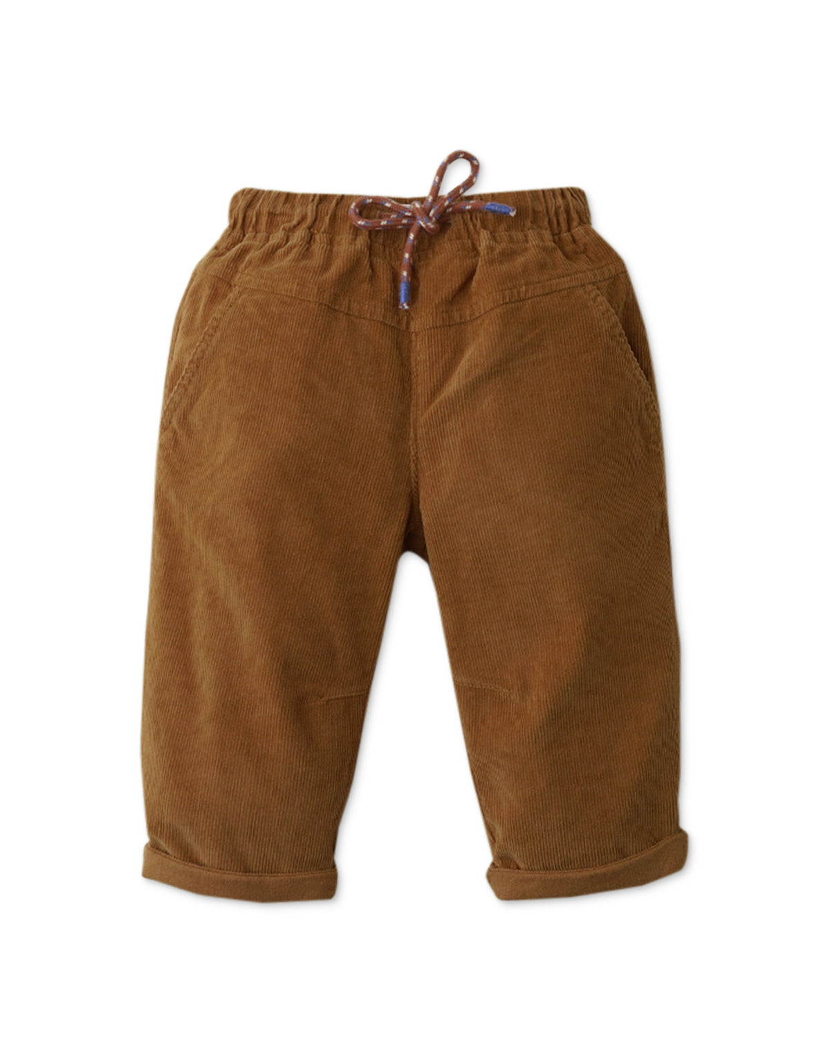 BABY BOYS LOW CROTCH CORD PANTS WITH DRAWSTRING