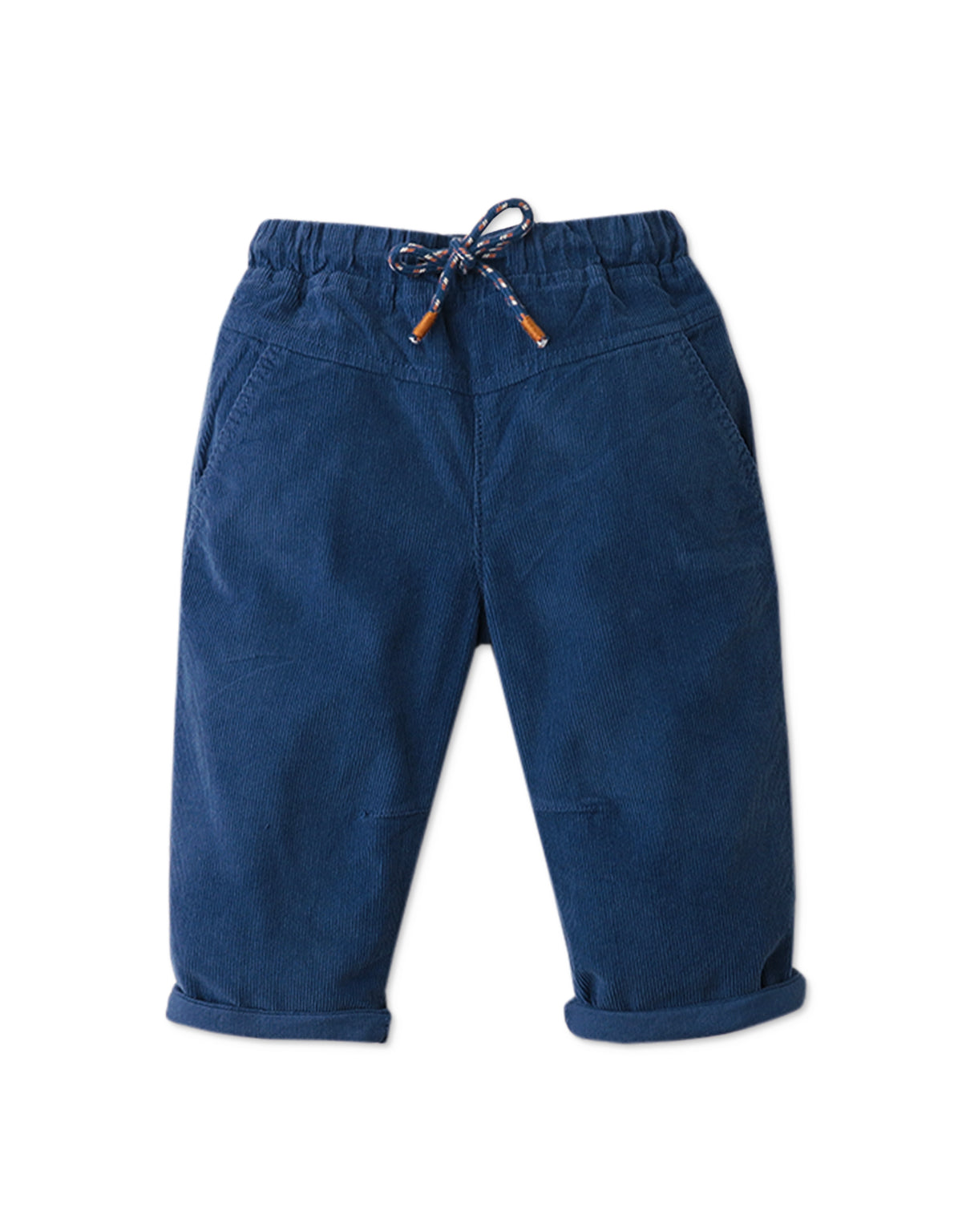 BABY BOYS LOW CROTCH CORD PANTS WITH DRAWSTRING