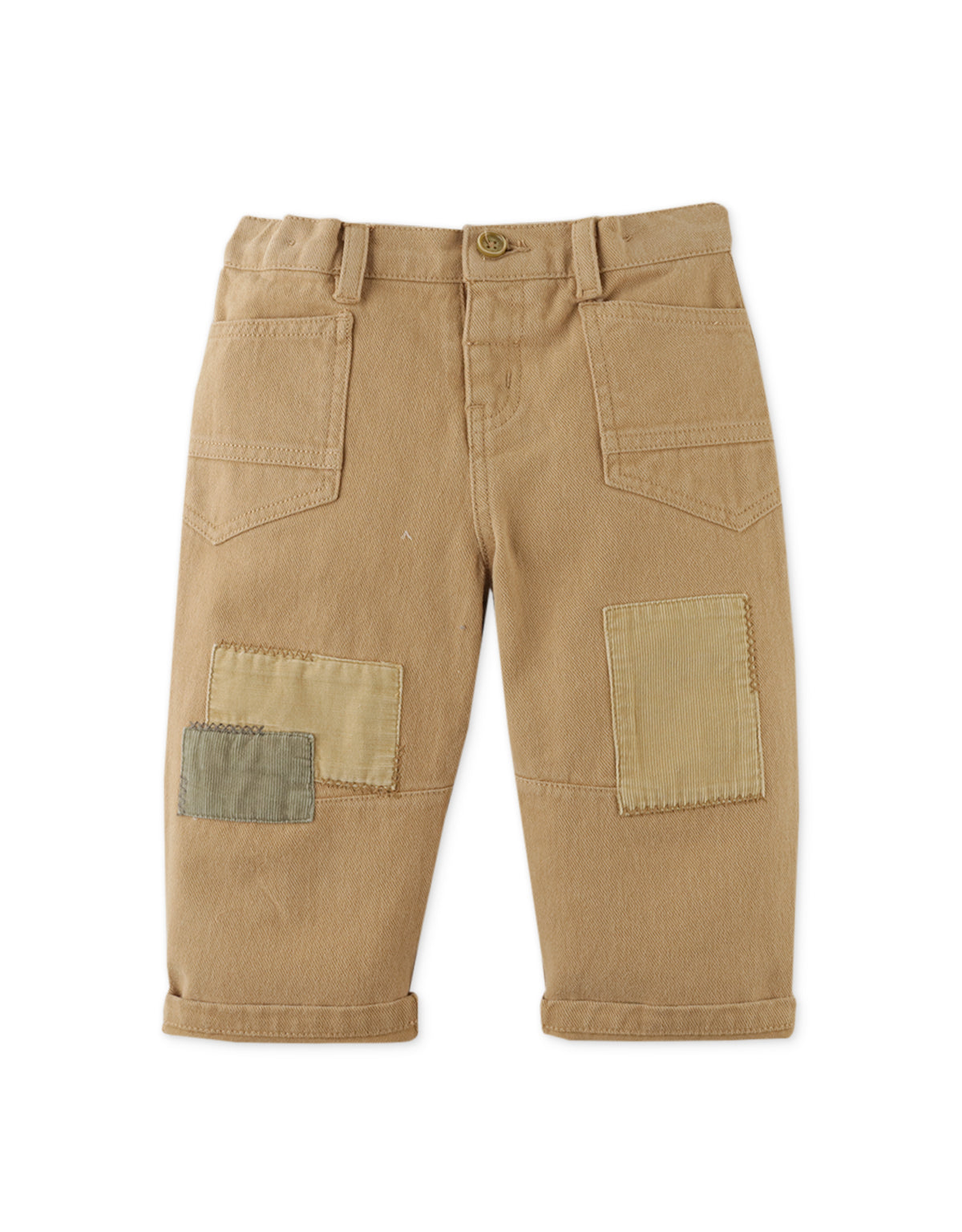 BABY BOYS PATCHWORK RELAX ARC FIT PANTS