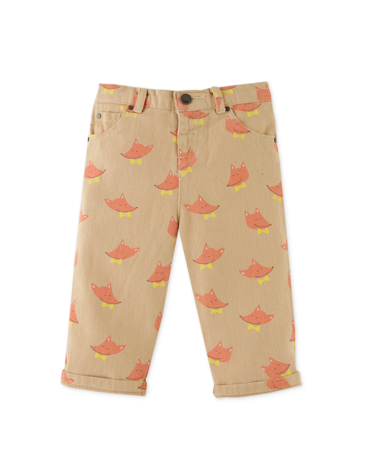 BABY BOYS FOX ALL OVER PRINT PANTS