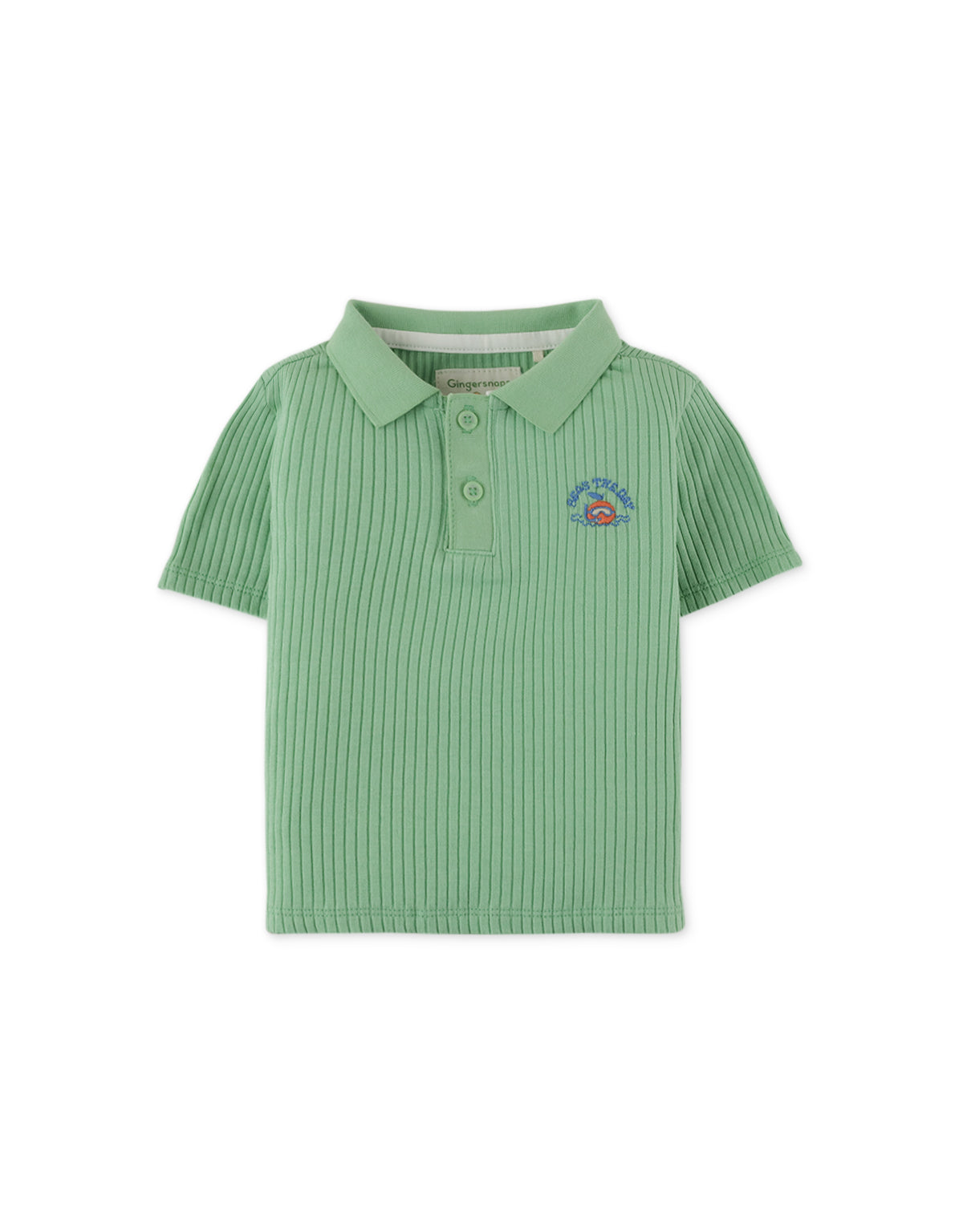 BABY BOYS RIB COLLAR BABY POLO SHIRT