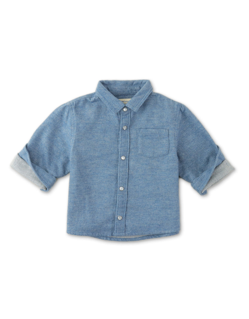 BABY BOYS SOFT BRUSH TWILL SHIRT