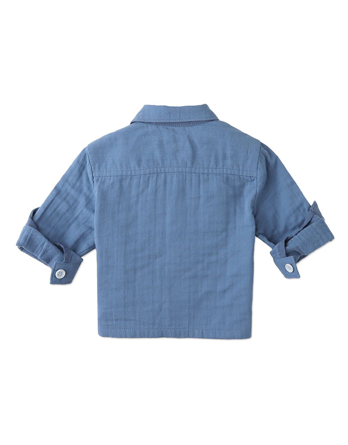 BABY BOYS CRUMPLED LONG SLEEVES SHIRT