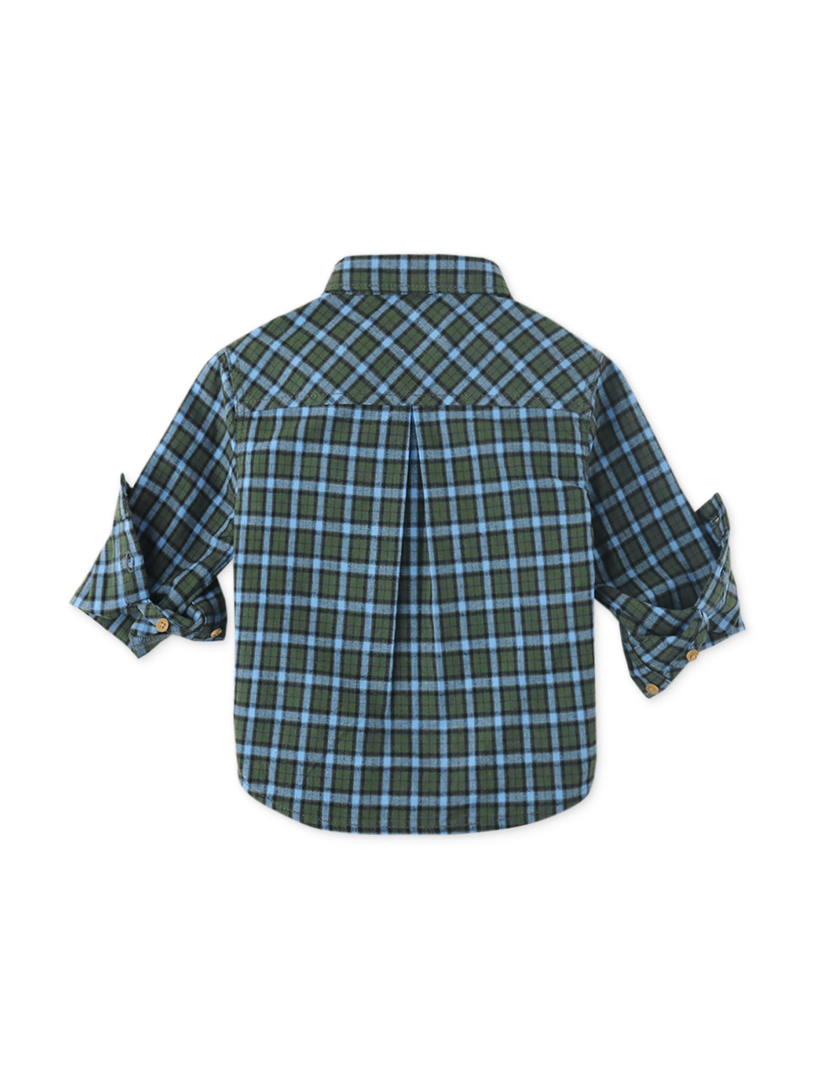 BABY BOYS EMBROIDERED ON CHECKS WESTERN SHIRT