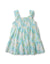 BABY GIRLS IKAT PRINT SMOCKED DRESS WITH BOW
