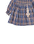 BABY GIRLS CHECKERED SMOCKED DRESS WITH BUNNY PLUSH TOY