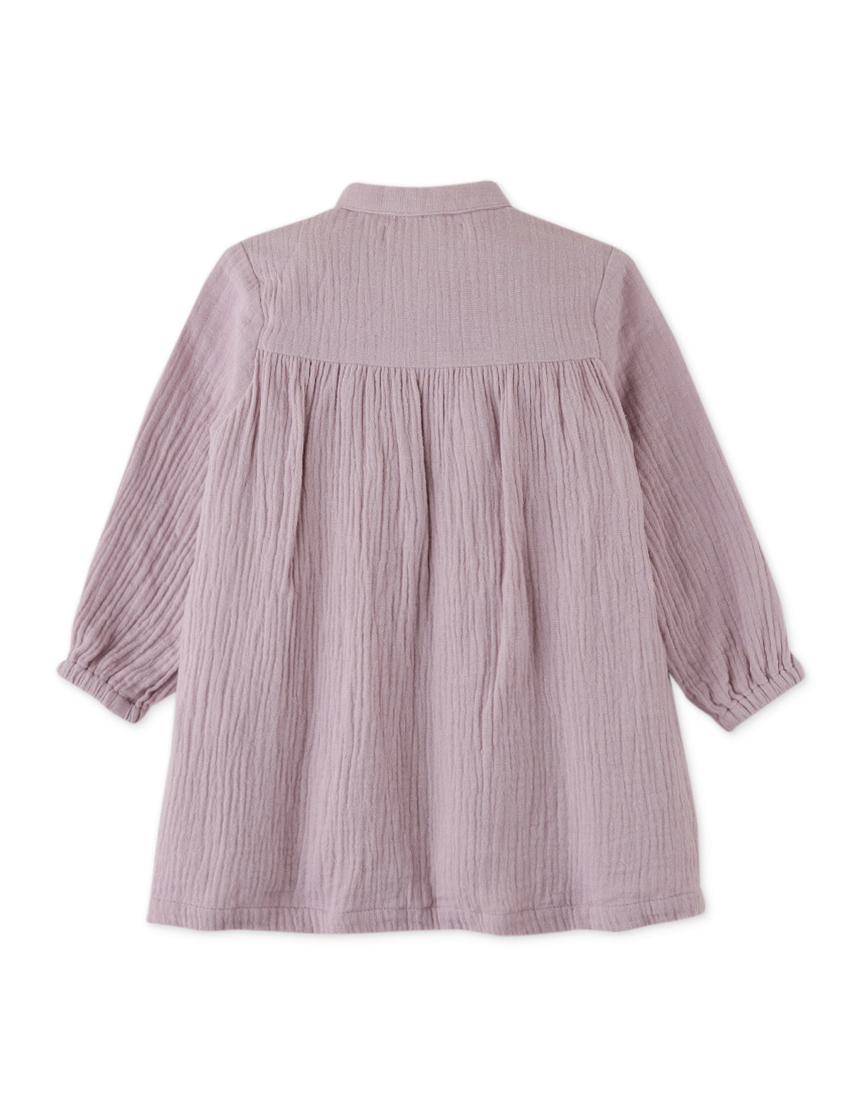 BABY GIRLS PRAIRIE DRESS WITH DECORATIVE SMOCKING