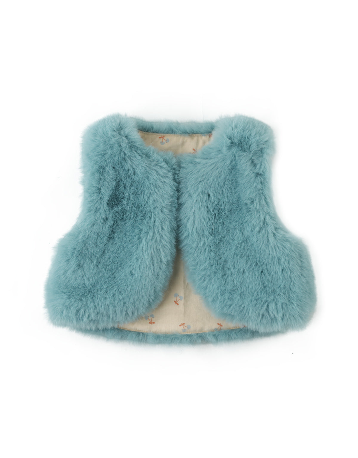 BABY GIRLS REVERSIBLE FAUX FUR GILET