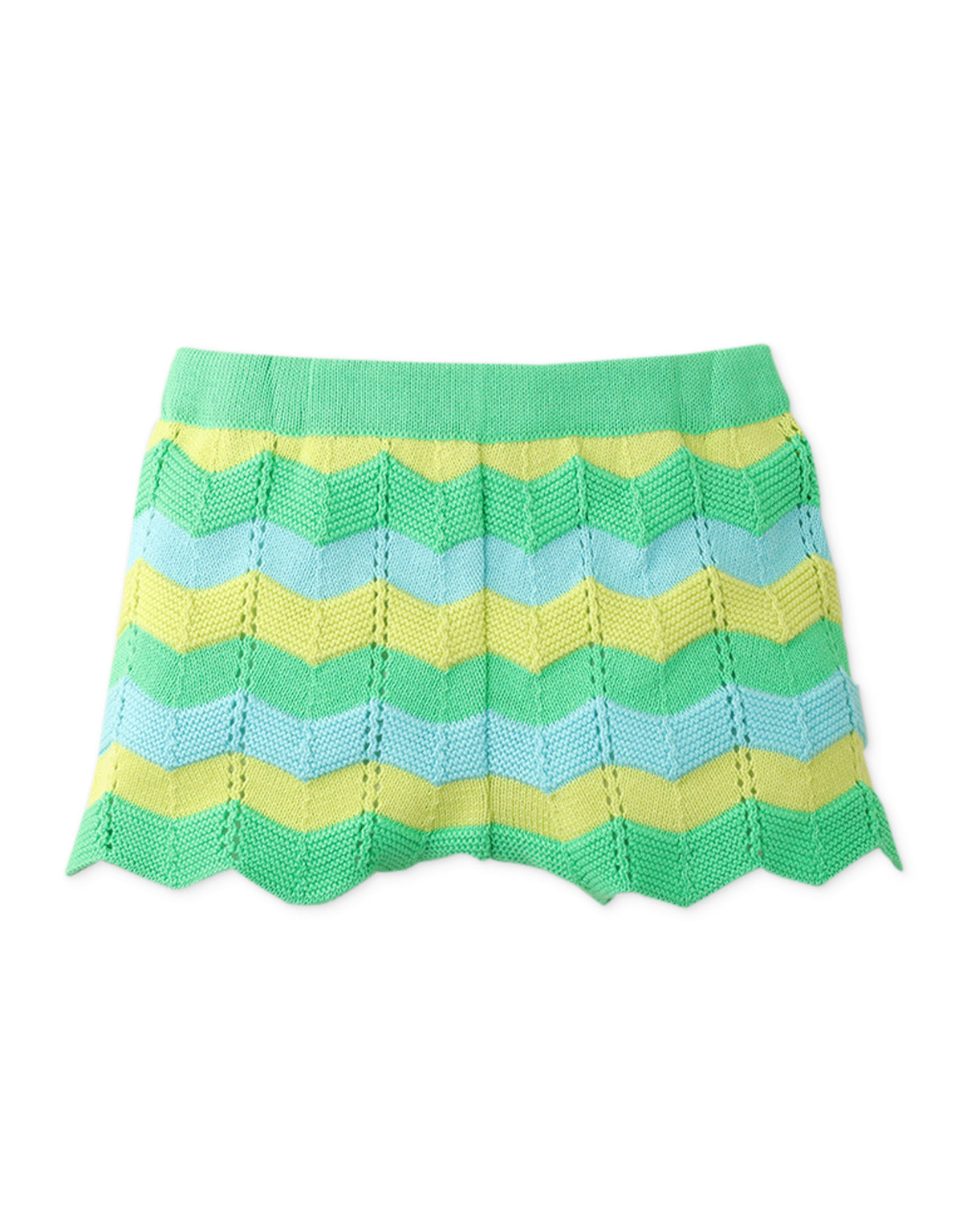 BABY GIRLS MULTICOLOR KNITTED SHORTS