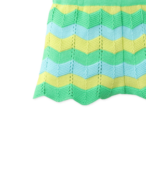 BABY GIRLS MULTICOLOR KNITTED SHORTS