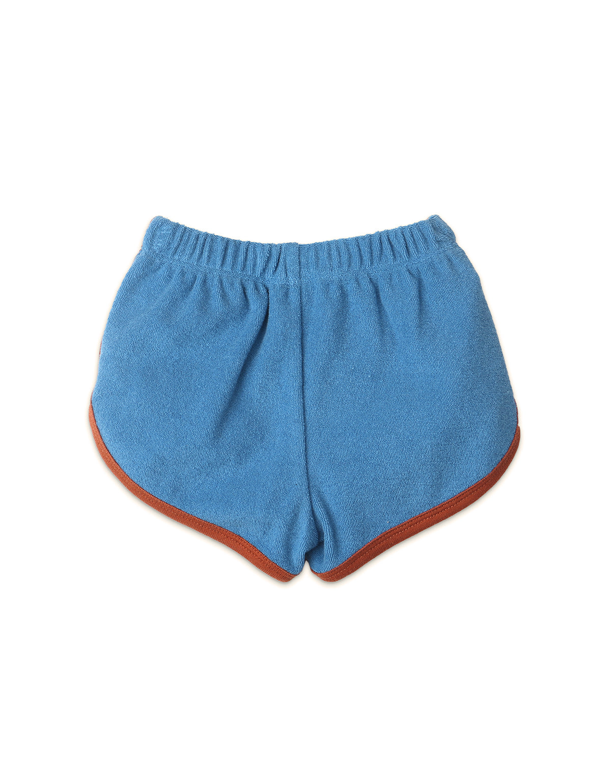 BABY GIRLS TERRY TOWEL DOLPHIN SHORTS WITH CONTRAST BINDING