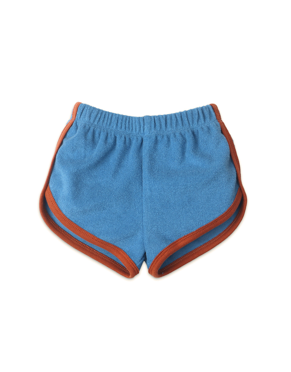 BABY GIRLS TERRY TOWEL DOLPHIN SHORTS WITH CONTRAST BINDING