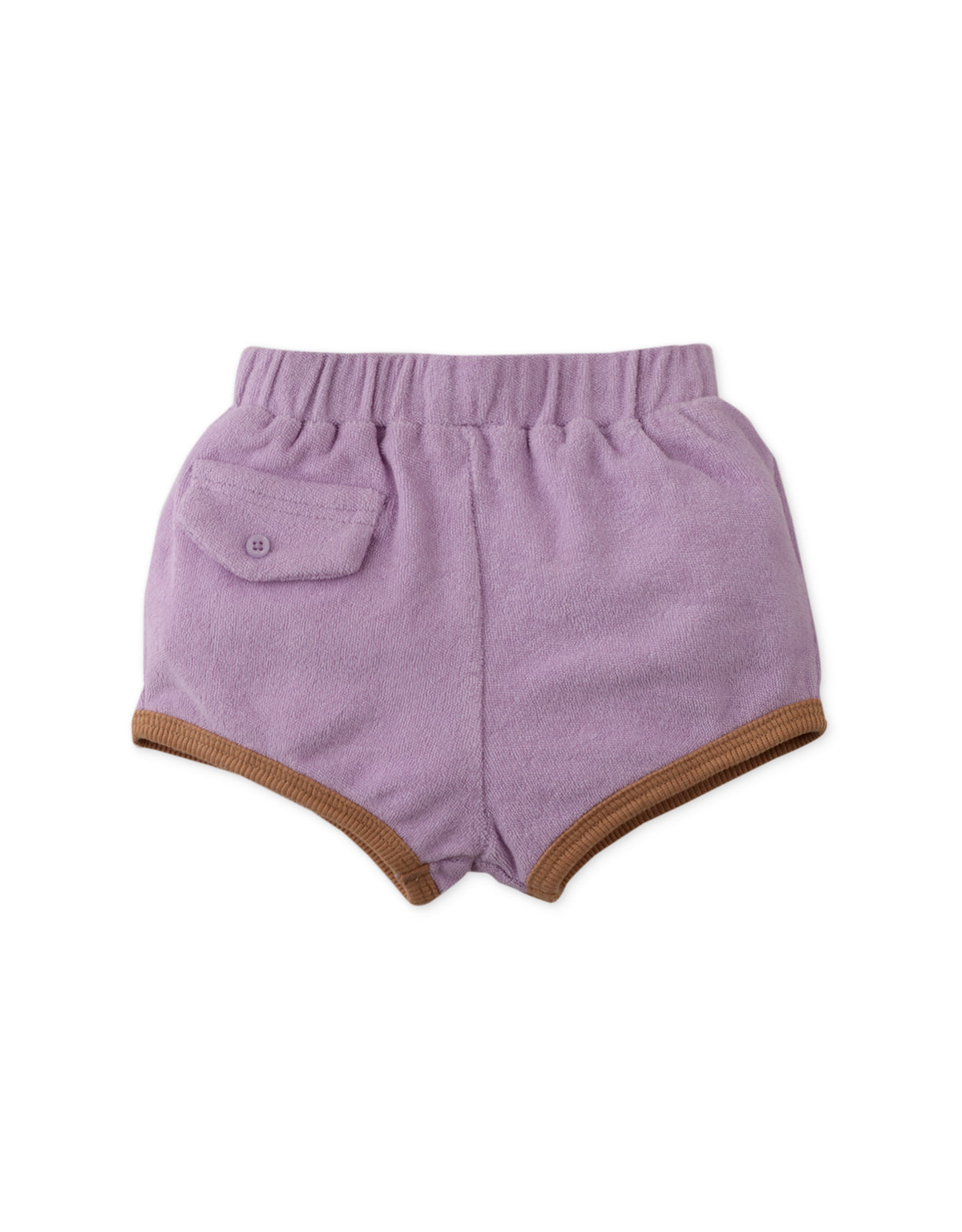 BABY GIRLS TERRY SHORTS WITH MOCK POCKET