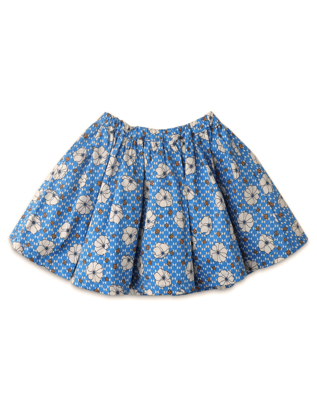 BABY GIRLS ALL OVER FLORAL PRINTED SKIRT WITH BOW