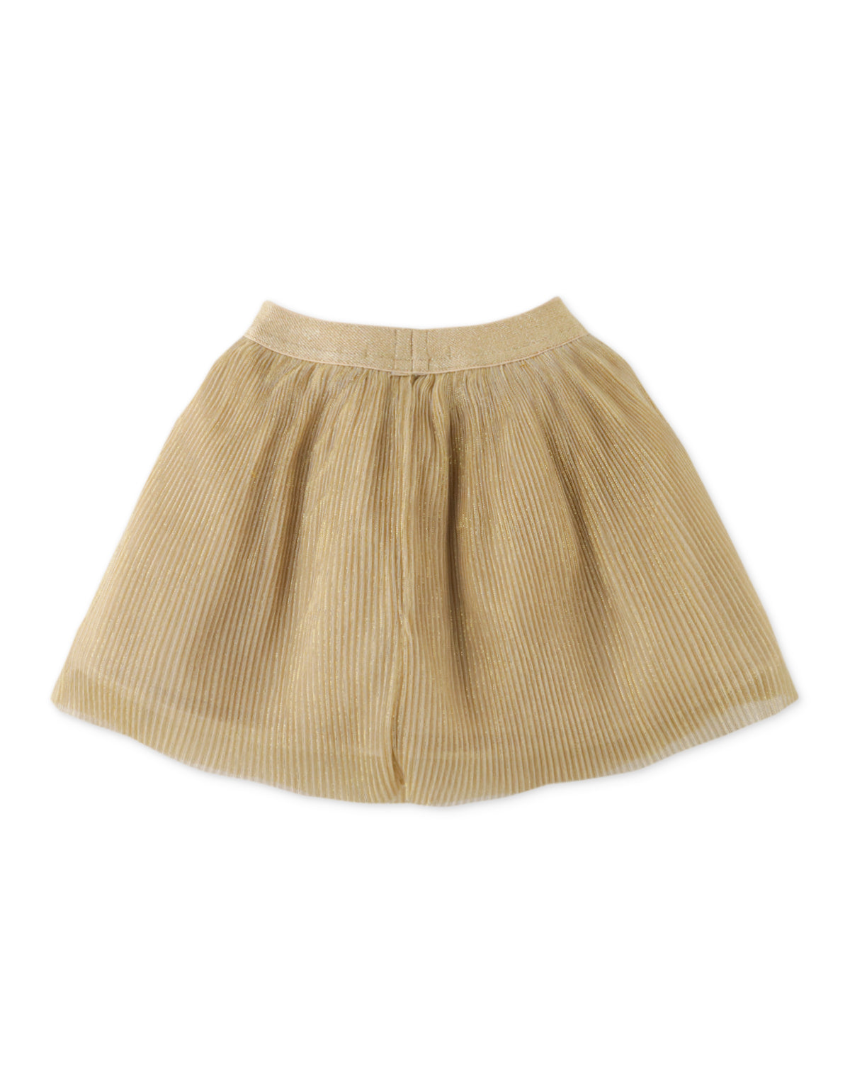 BABY GIRLS TULLE WITH GOLD PLEATED SKIRT