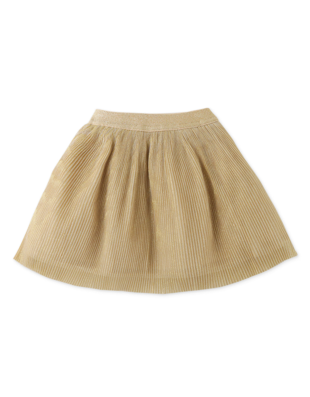 BABY GIRLS TULLE WITH GOLD PLEATED SKIRT