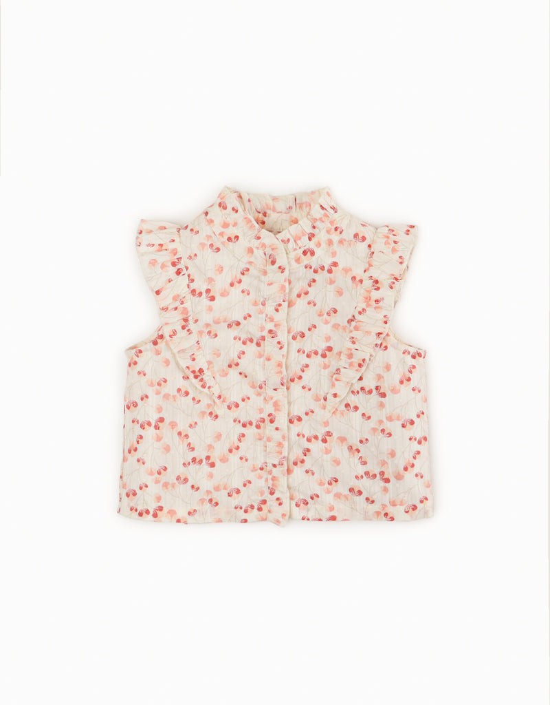 GIRLS FLORAL RUFFLE BLOUSE - gingersnaps | Shop Kids & Children's clothing online at gingersnaps.com.ph