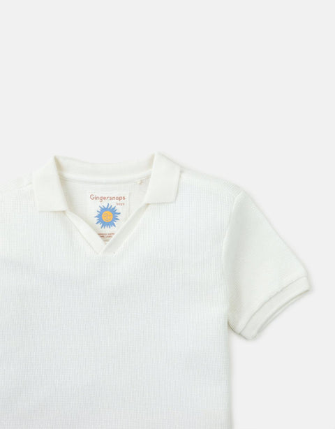 BOYS WAFFLE KNITS POLO - gingersnaps | Shop Kids & Children's clothing online at gingersnaps.com.ph
