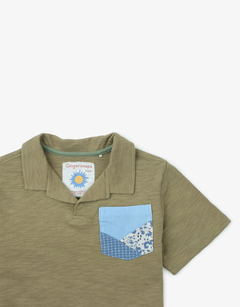BOYS PATCHWORK POLO - gingersnaps | Shop Kids & Children's clothing online at gingersnaps.com.ph