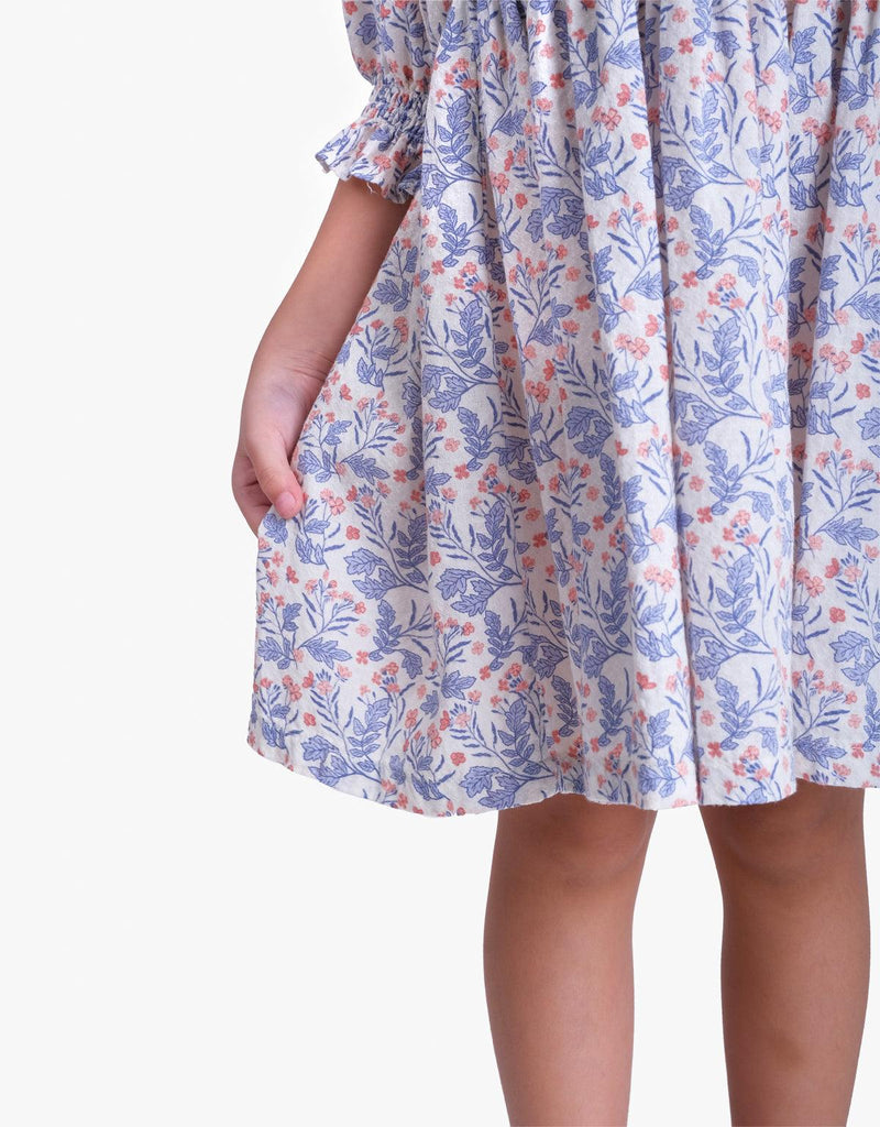 GIRLS FLORAL SMOCKED DRESS - gingersnaps | Shop Kids & Children's clothing online at gingersnaps.com.ph