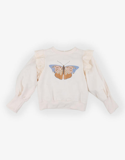 GIRLS PULLOVER WITH BUTTERFLY PRINT - gingersnaps | Shop Kids & Children's clothing online at gingersnaps.com.ph