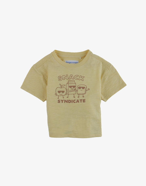BABY BOYS SNACK SYNDICATE GRAPHIC TEE - gingersnaps | Shop Kids & Children's clothing online at gingersnaps.com.ph