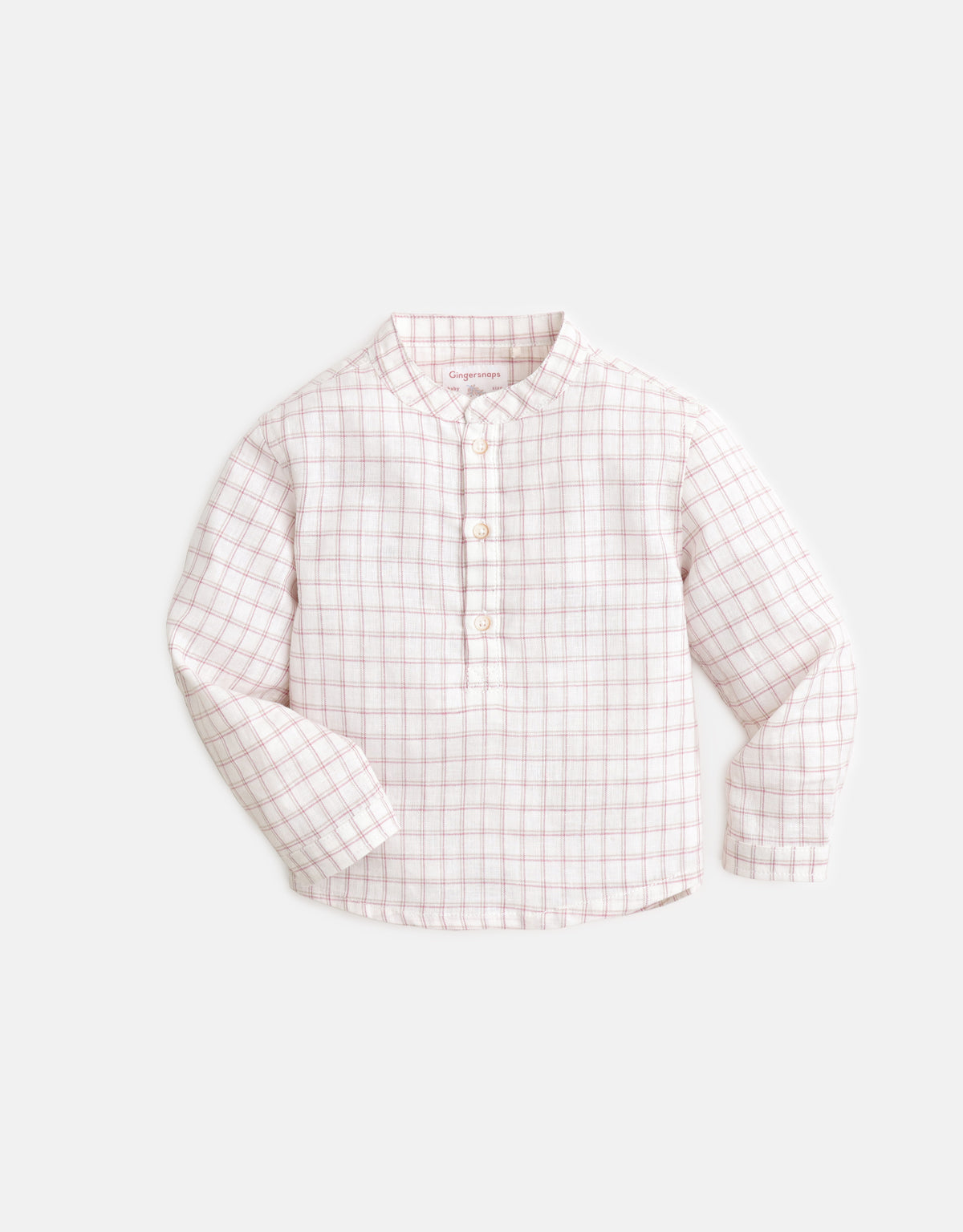 BABY BOYS SMALL GRIDS KURTA SHIRT