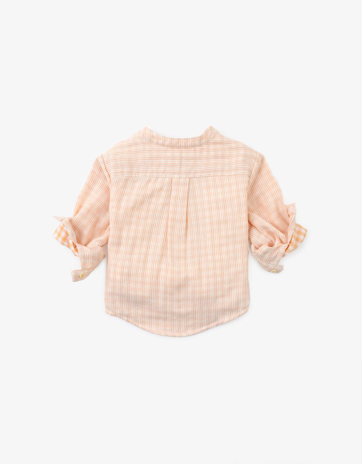 BABY BOYS STRIPED DOUBLE WOVEN SHIRT - gingersnaps | Shop Kids & Children's clothing online at gingersnaps.com.ph